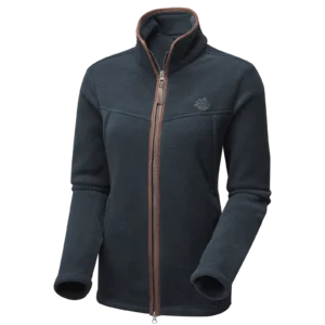Oxford Fleece Damesjas Blauw Gemeleerd