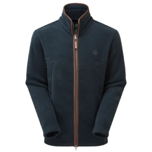 Oxford Fleece Jas Blauw Gemeleerd