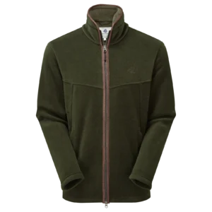 Oxford Fleece Jas Groen Gemeleerd Heren