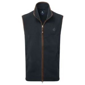 Oxford Fleece Vest Blauw Gemeleerd