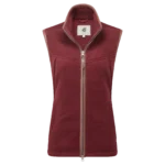 Oxford Fleece Vest Bordeaux