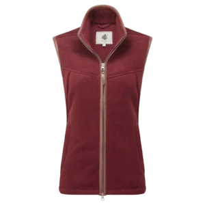 Oxford Fleece Vest Bordeaux