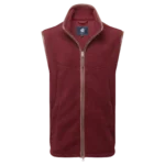 Oxford Fleece Vest Bordeaux