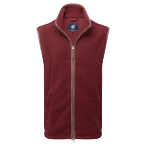 Oxford Fleece Vest Bordeaux